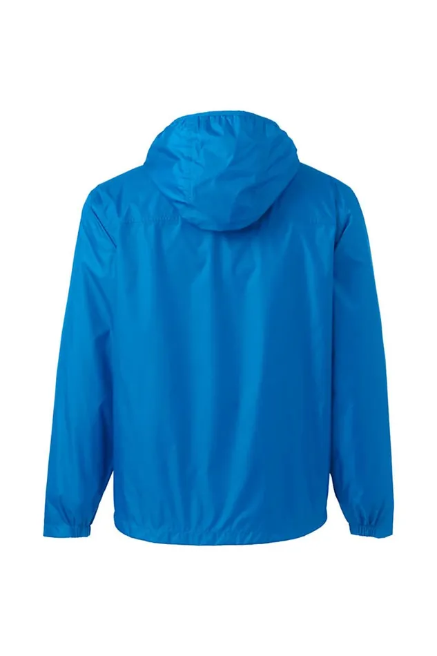 Lands039 End Coats and Jackets Men Waterproof Packable Windbreaker Jacket With Hood Beacon Blue Lands039 End Coats and Jackets Men Waterproof Packable Windbreaker Jacket With Hood Beacon Blue