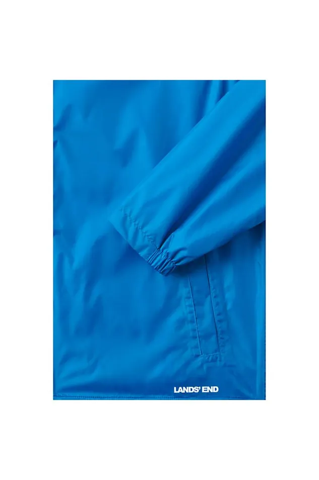 Lands039 End Coats and Jackets Men Waterproof Packable Windbreaker Jacket With Hood Beacon Blue Lands039 End Coats and Jackets Men Waterproof Packable Windbreaker Jacket With Hood Beacon Blue