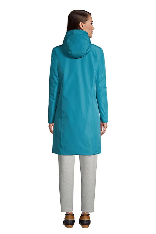 Lands039 End Coats and Jackets Women Insulated Raincoat Sunwashed Teal Blue Lands039 End Coats and Jackets Women Insulated Raincoat Sunwashed Teal Blue