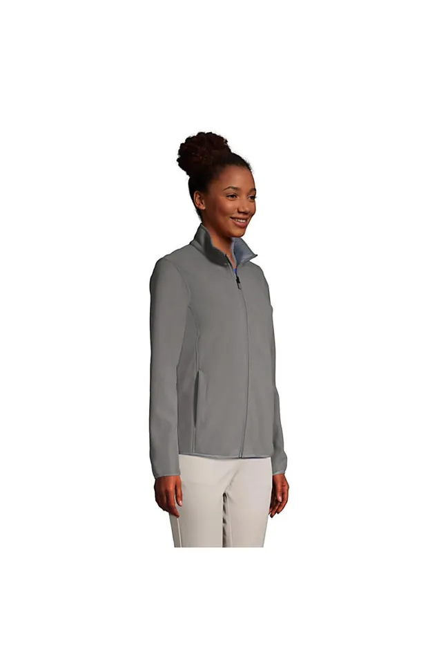 Lands039 End Coats and Jackets Women Marinac Fleece Jacket Arctic Gray Lands039 End Coats and Jackets Women Marinac Fleece Jacket Arctic Gray