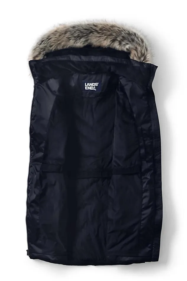 Lands039 End Coats and Jackets Women Plus Size Insulated Plush Coat With Hood Black Lands039 End Coats and Jackets Women Plus Size Insulated Plush Coat With Hood Black