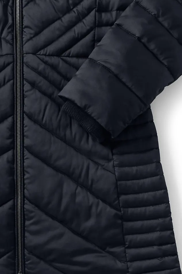 Lands039 End Coats and Jackets Women Plus Size Insulated Plush Coat With Hood Black Lands039 End Coats and Jackets Women Plus Size Insulated Plush Coat With Hood Black
