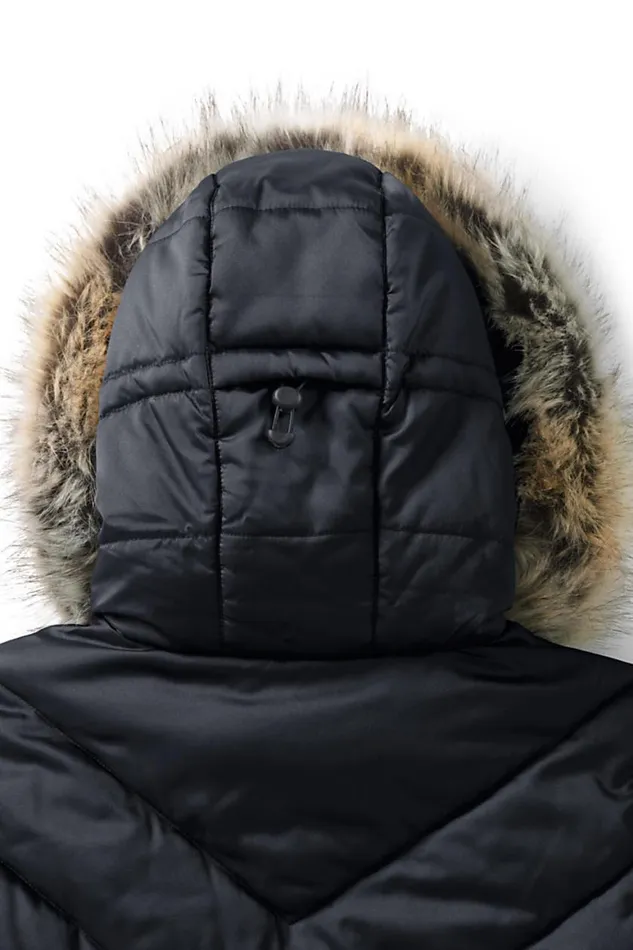 Lands039 End Coats and Jackets Women Plus Size Insulated Plush Coat With Hood Black Lands039 End Coats and Jackets Women Plus Size Insulated Plush Coat With Hood Black