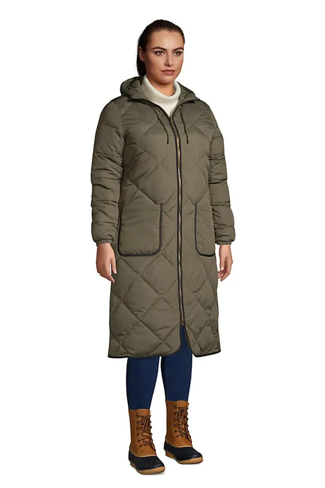 Lands039 End Coats and Jackets Women Plus Size Insulated Quilted Thermoplume Long Coat Forest Moss Lands039 End Coats and Jackets Women Plus Size Insulated Quilted Thermoplume Long Coat Forest Moss