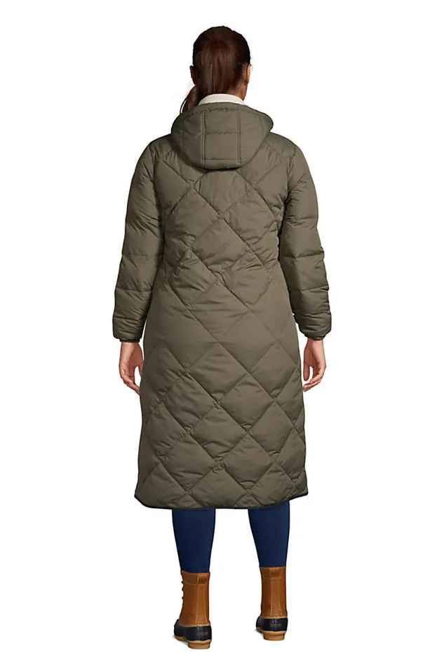 Lands039 End Coats and Jackets Women Plus Size Insulated Quilted Thermoplume Long Coat Forest Moss Lands039 End Coats and Jackets Women Plus Size Insulated Quilted Thermoplume Long Coat Forest Moss