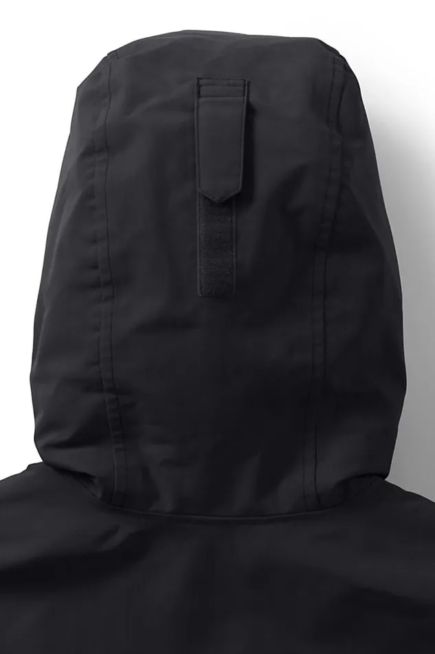 Lands039 End Coats and Jackets Women Plus Size Squall Waterproof Raincoat With Hood Black