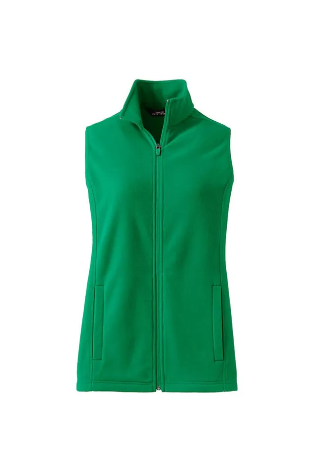 Lands039 End Coats and Jackets Women Plus Size Thermacheck 100 Fleece Vest Vibrant Clover Lands039 End Coats and Jackets Women Plus Size Thermacheck 100 Fleece Vest Vibrant Clover