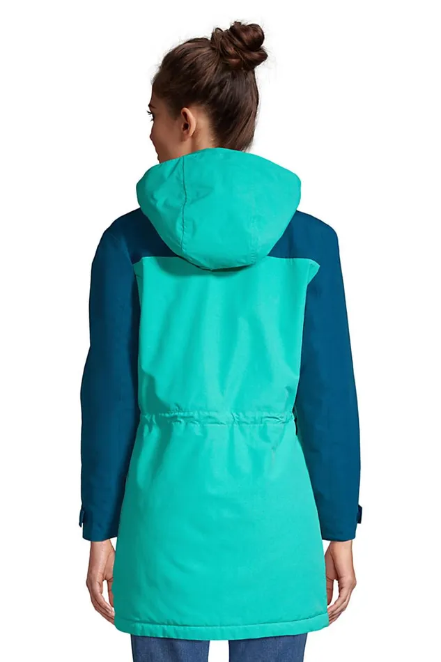 Lands039 End Coats and Jackets Women Squall Waterproof Insulated Winter Parka With Hood Seafoam Teal Lands039 End Coats and Jackets Women Squall Waterproof Insulated Winter Parka With Hood Seafoam Teal
