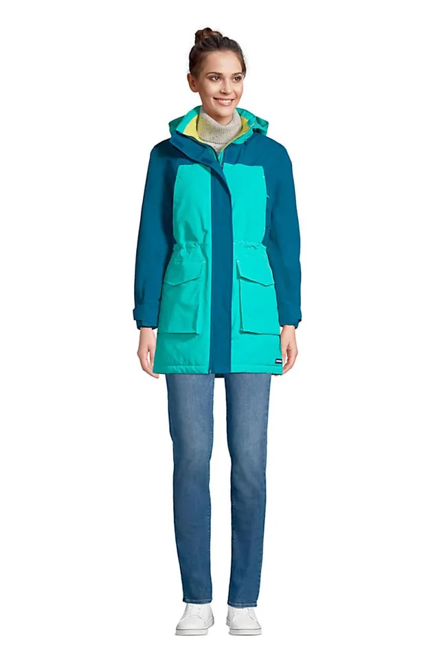 Lands039 End Coats and Jackets Women Squall Waterproof Insulated Winter Parka With Hood Seafoam Teal Lands039 End Coats and Jackets Women Squall Waterproof Insulated Winter Parka With Hood Seafoam Teal