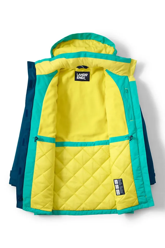 Lands039 End Coats and Jackets Women Squall Waterproof Insulated Winter Parka With Hood Seafoam Teal Lands039 End Coats and Jackets Women Squall Waterproof Insulated Winter Parka With Hood Seafoam Teal
