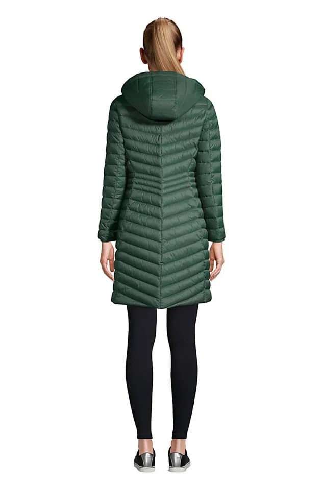 Lands039 End Coats and Jackets Women Ultra Lightweight Packable Down Coat With Hood Deep Woodland Green Lands039 End Coats and Jackets Women Ultra Lightweight Packable Down Coat With Hood Deep Woodland Green