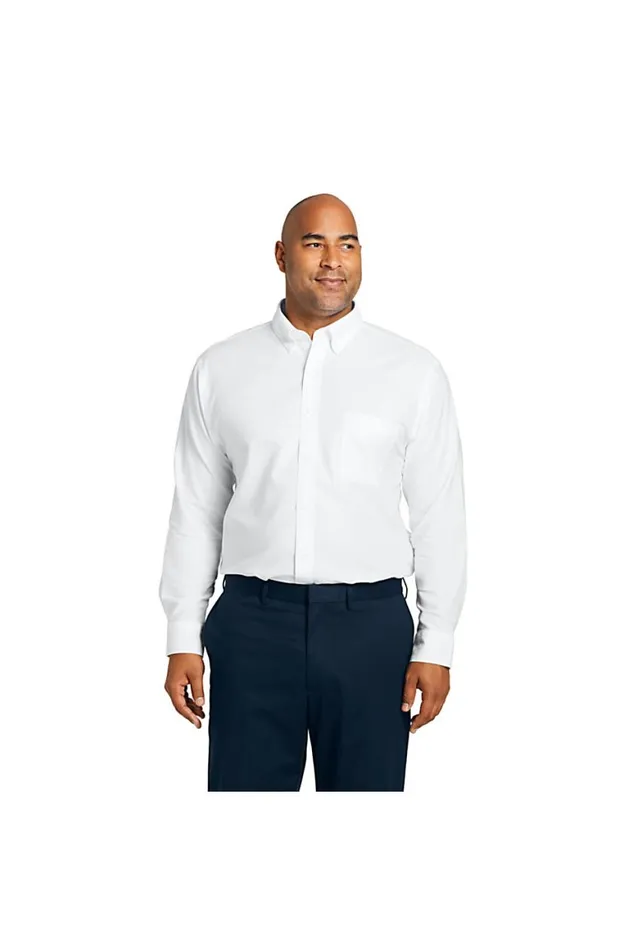 Lands039 End Dress Shirts Men Big And Tall Traditional Fit Solid No Iron Supima Oxford Dress Shirt Blue Lands039 End Dress Shirts Men Big And Tall Traditional Fit Solid No Iron Supima Oxford Dress Shirt Blue