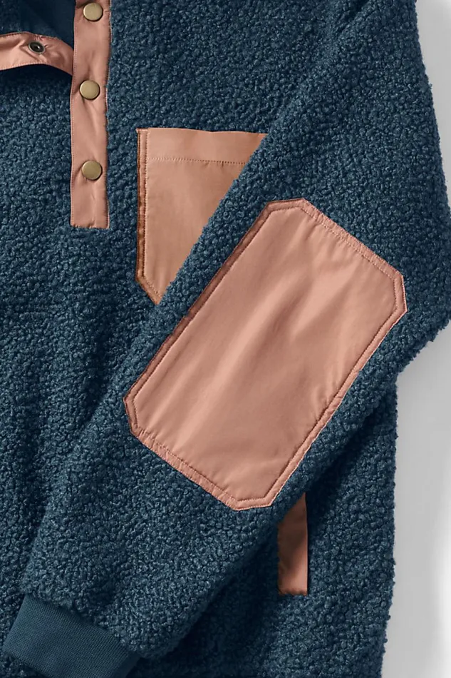 Lands039 End Fleece Men Big And Tall Boucle Fleece Pullover Radiant Navy Lands039 End Fleece Men Big And Tall Boucle Fleece Pullover Radiant Navy