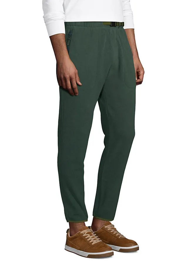 Lands039 End Fleece Men T200 Fleece Pants Deep Woodland Green
