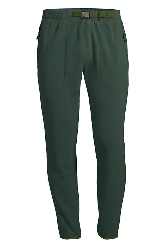 Lands039 End Fleece Men T200 Fleece Pants Deep Woodland Green
