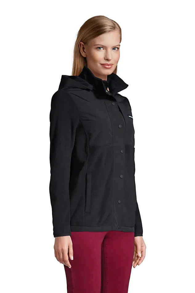 Lands039 End Fleece Women Fleece Heritage Full Zip Jacket Black Lands039 End Fleece Women Fleece Heritage Full Zip Jacket Black