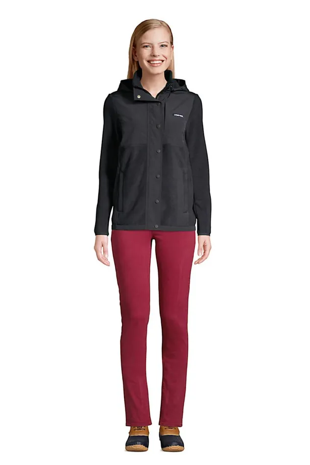 Lands039 End Fleece Women Fleece Heritage Full Zip Jacket Black Lands039 End Fleece Women Fleece Heritage Full Zip Jacket Black