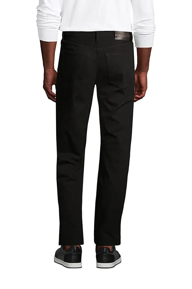 Lands039 End Jeans Men Comfort Waist Black Jeans True Black