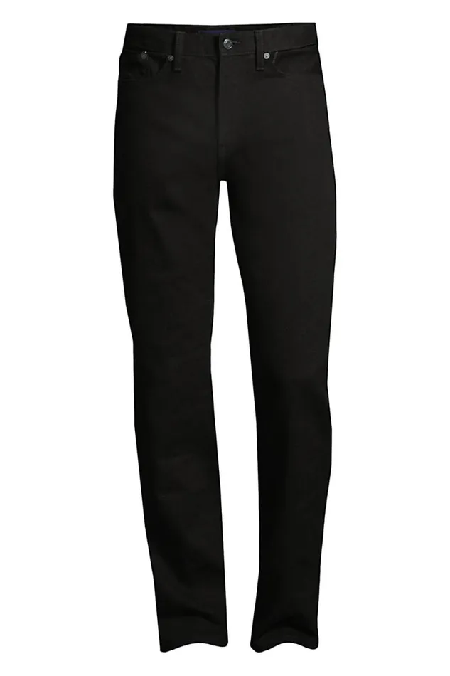 Lands039 End Jeans Men Comfort Waist Black Jeans True Black