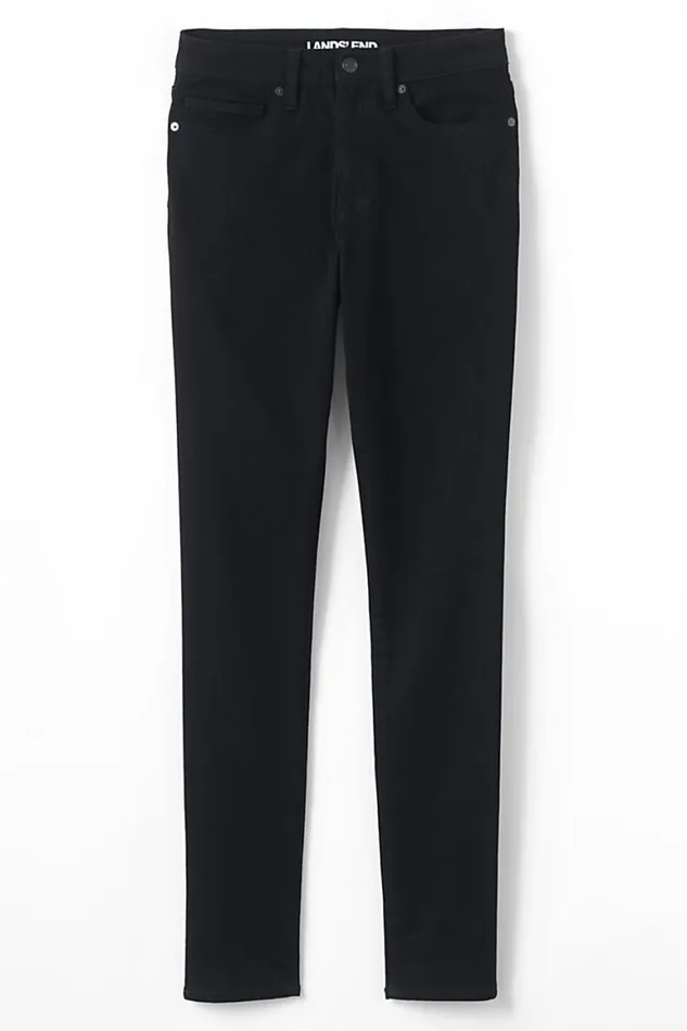 Lands039 End Jeans Women Curvy Mid Rise Skinny Jeans 8211 Black Lands039 End Jeans Women Curvy Mid Rise Skinny Jeans 8211 Black