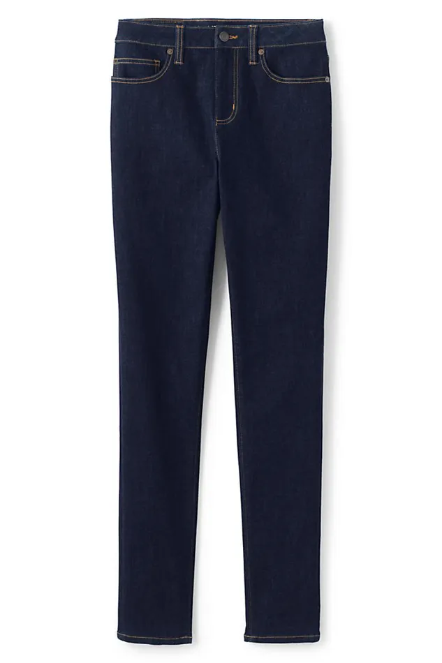 Lands039 End Jeans Women Curvy Mid Rise Skinny Jeans 8211 Blue Deepest Indigo Lands039 End Jeans Women Curvy Mid Rise Skinny Jeans 8211 Blue Deepest Indigo
