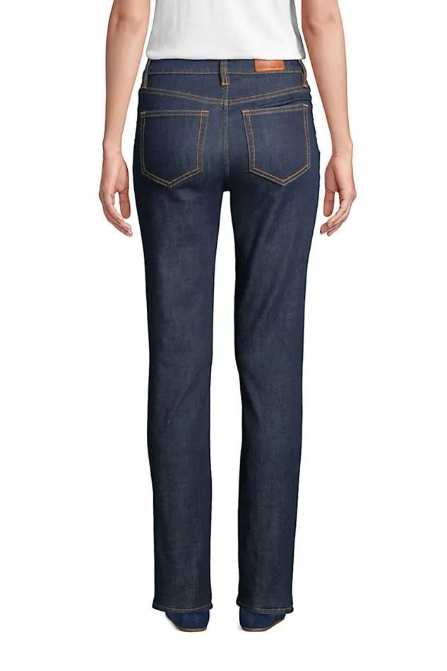 Lands039 End Jeans Women Mid Rise Straight Leg Jeans 8211 Blue Deepest Indigo Lands039 End Jeans Women Mid Rise Straight Leg Jeans 8211 Blue Deepest Indigo