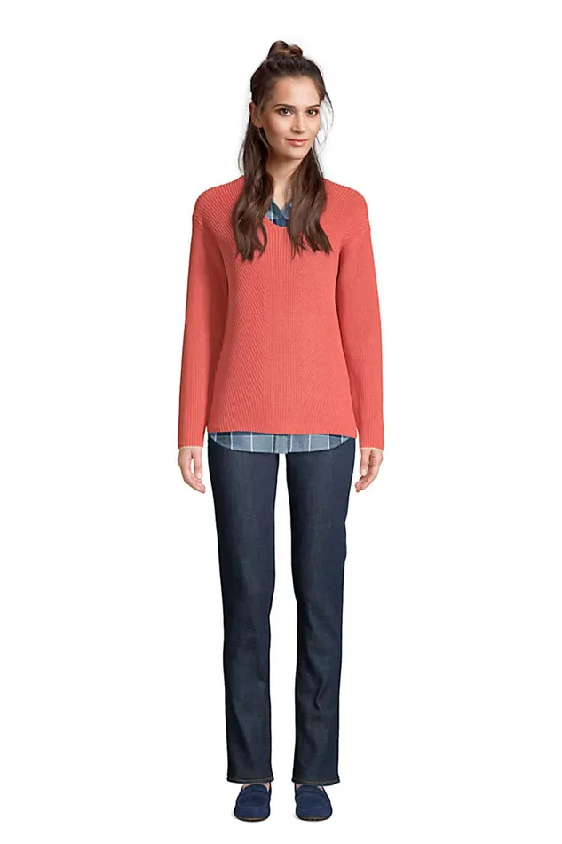 Lands039 End Jeans Women Mid Rise Straight Leg Jeans 8211 Blue Deepest Indigo Lands039 End Jeans Women Mid Rise Straight Leg Jeans 8211 Blue Deepest Indigo