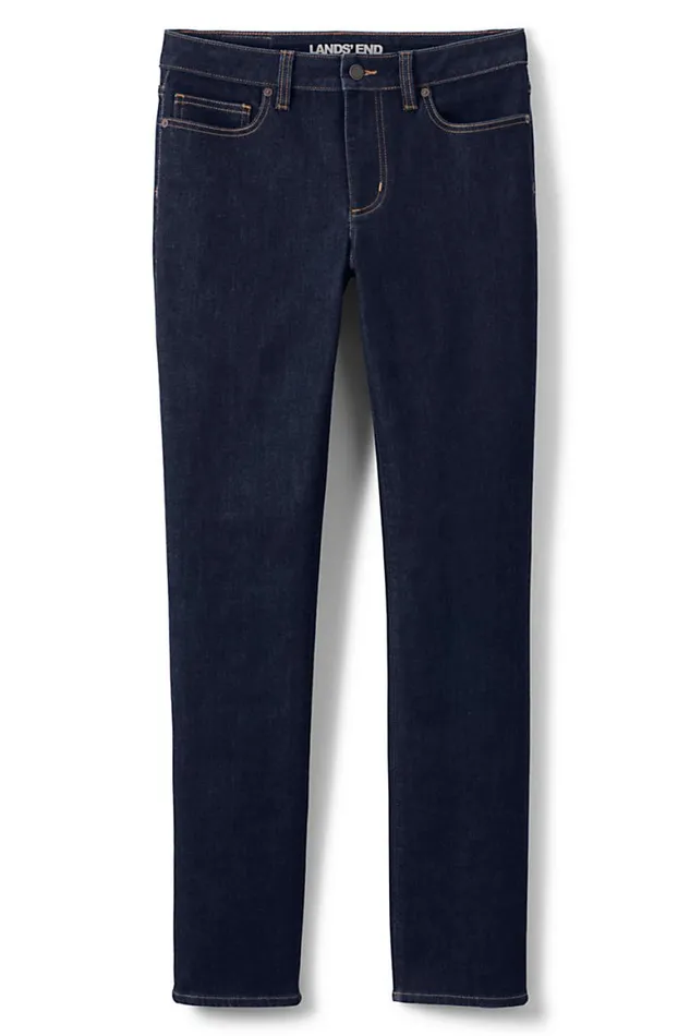Lands039 End Jeans Women Mid Rise Straight Leg Jeans 8211 Blue Deepest Indigo Lands039 End Jeans Women Mid Rise Straight Leg Jeans 8211 Blue Deepest Indigo