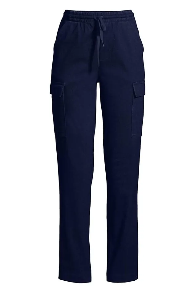 Lands039 End Jeans Women Plus Size Sport Knit Denim High Rise Cargo Ankle Pants Dark Indigo Lands039 End Jeans Women Plus Size Sport Knit Denim High Rise Cargo Ankle Pants Dark Indigo