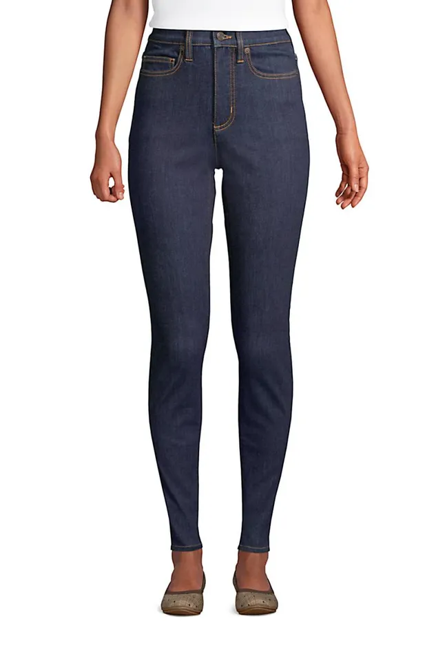 Lands039 End Jeans Women Slimming Compression High Rise Skinny Blue Jeans Deepest Indigo Lands039 End Jeans Women Slimming Compression High Rise Skinny Blue Jeans Deepest Indigo