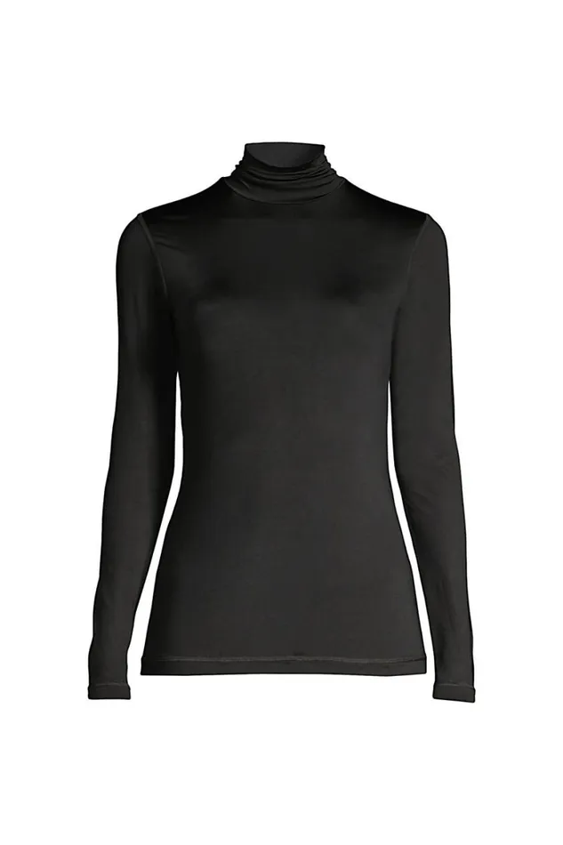 Lands039 End Long Underwear Women Plus Size Thermaskin Heat Thermal Long Underwear Base Layer Turtleneck Top Black Lands039 End Long Underwear Women Plus Size Thermaskin Heat Thermal Long Underwear Base Layer Turtleneck Top Black