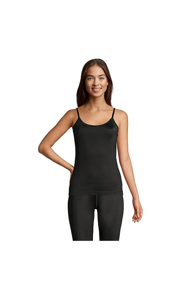 Lands039 End Long Underwear Women Thermaskin Heat Thermal Long Underwear Base Layer Cami Top Black Lands039 End Long Underwear Women Thermaskin Heat Thermal Long Underwear Base Layer Cami Top Black