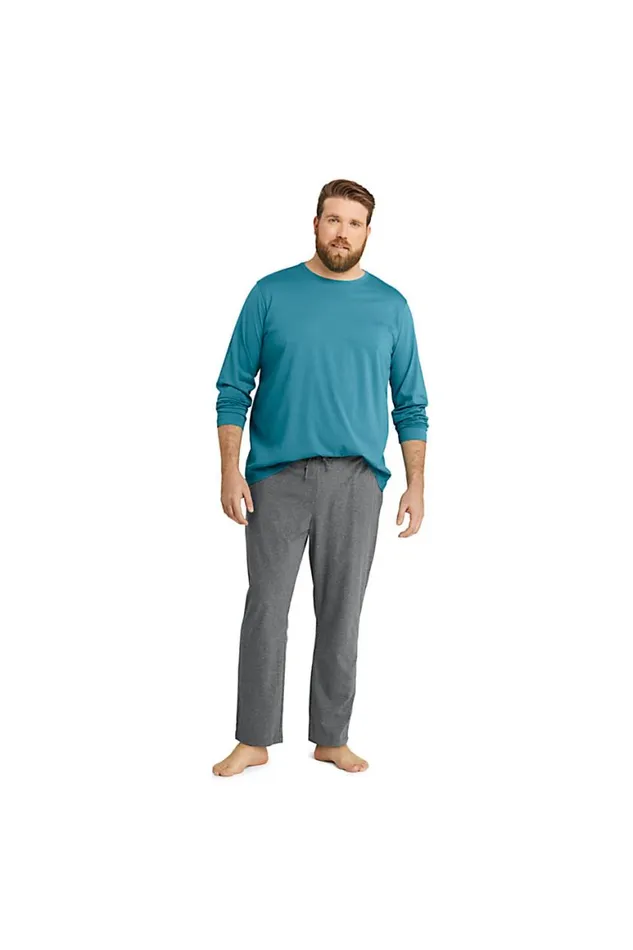 Lands039 End Pajamas and Robes Men Big And Tall Knit Jersey Sleep Pants Radiant Navy Lands039 End Pajamas and Robes Men Big And Tall Knit Jersey Sleep Pants Radiant Navy