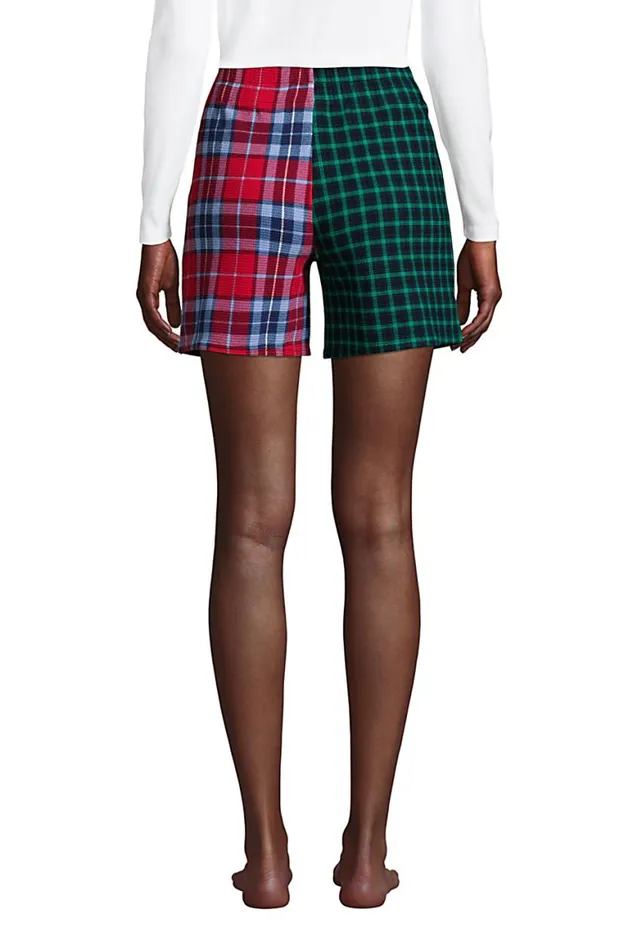 Lands039 End Pajamas and Robes Women Waffle Boxer Sleep Shorts Holiday Print Mix Lands039 End Pajamas and Robes Women Waffle Boxer Sleep Shorts Holiday Print Mix