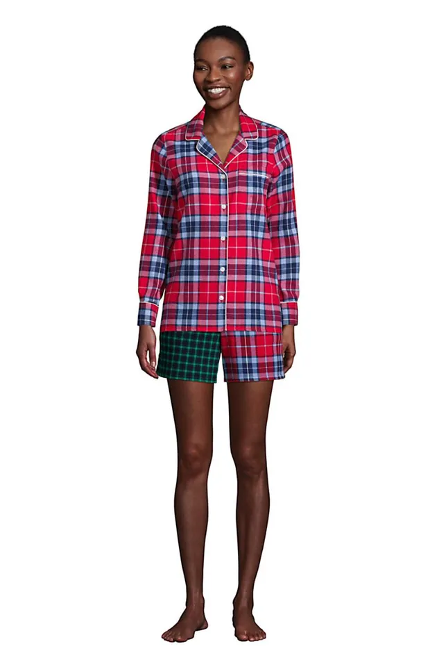 Lands039 End Pajamas and Robes Women Waffle Boxer Sleep Shorts Holiday Print Mix Lands039 End Pajamas and Robes Women Waffle Boxer Sleep Shorts Holiday Print Mix