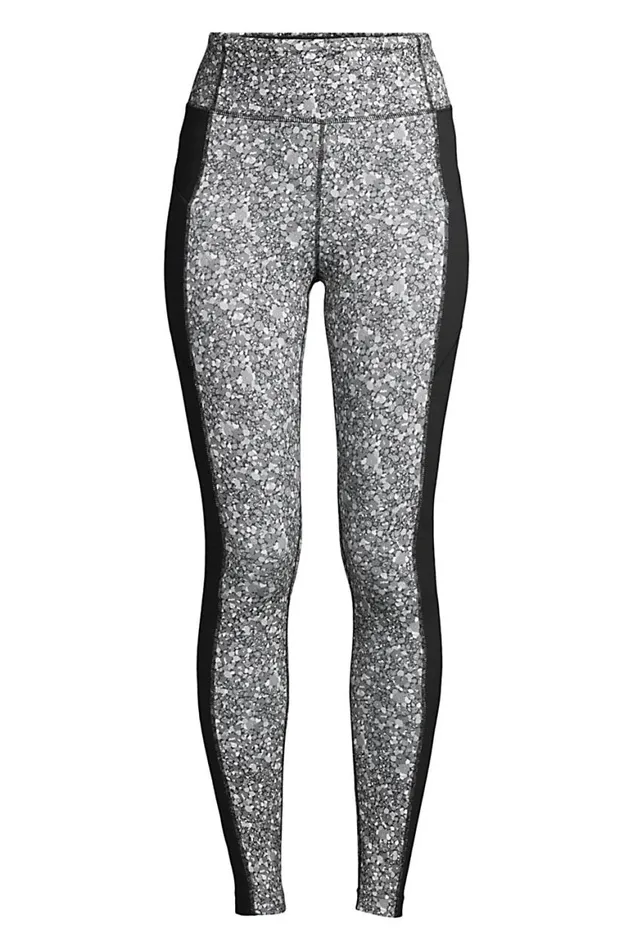 Lands039 End Pants Women Plus Size Active High Rise Compression Slimming Pocket Leggings Black Floral Lands039 End Pants Women Plus Size Active High Rise Compression Slimming Pocket Leggings Black Floral