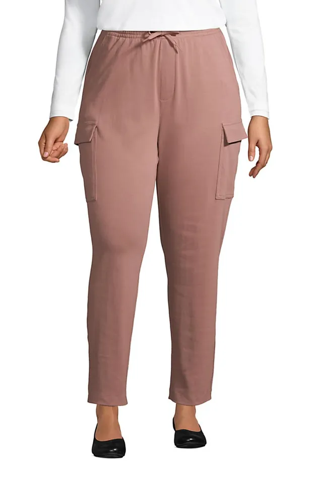 Lands039 End Pants Women Plus Size Sport Knit High Rise Cargo Ankle Pants Mauve Quartz Lands039 End Pants Women Plus Size Sport Knit High Rise Cargo Ankle Pants Mauve Quartz