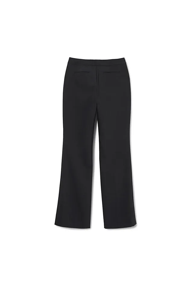 Lands039 End Pants Women Plus Size Washable Wool Straight Modern Pants Black