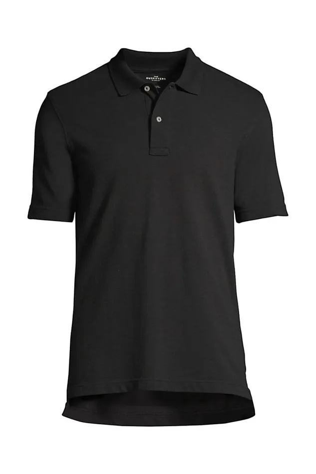 Lands039 End Polo Shirts Men Hemmed Mesh Polo Black Lands039 End Polo Shirts Men Hemmed Mesh Polo Black