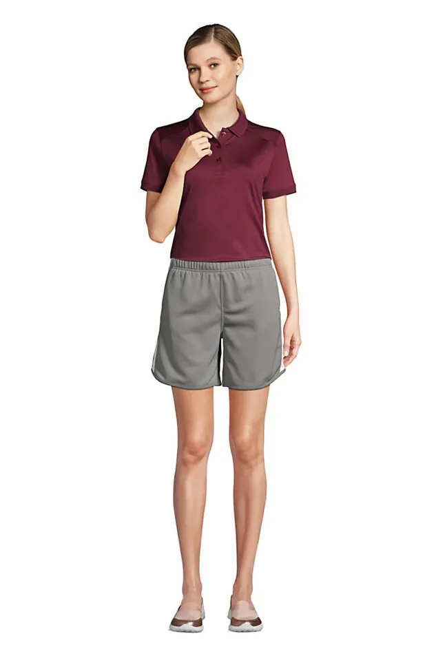 Lands039 End Polo Shirts Women Short Sleeve Rapid Dry Polo Shirt Azure