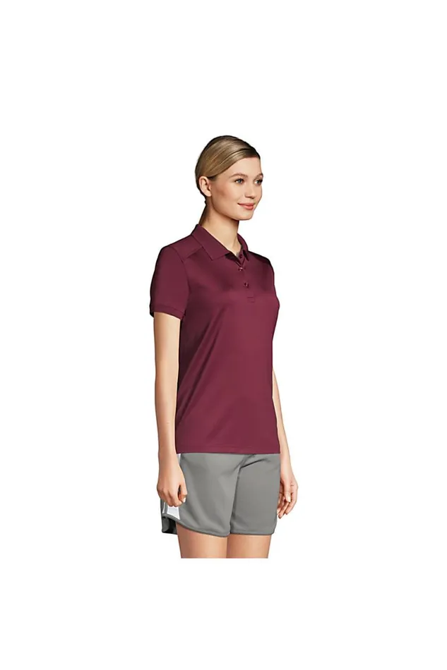 Lands039 End Polo Shirts Women Short Sleeve Rapid Dry Polo Shirt Azure Lands039 End Polo Shirts Women Short Sleeve Rapid Dry Polo Shirt Azure