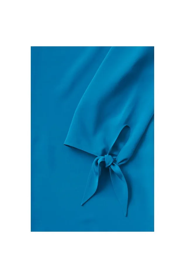 Lands039 End Shirts and Blouses Women Bracelet Sleeve Blouse Top Siam Blue Lands039 End Shirts and Blouses Women Bracelet Sleeve Blouse Top Siam Blue
