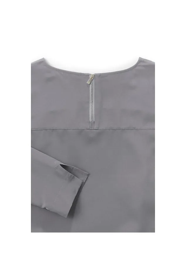 Lands039 End Shirts and Blouses Women Bracelet Sleeve Yoke Detail Soft Blouse Harbor Gray Lands039 End Shirts and Blouses Women Bracelet Sleeve Yoke Detail Soft Blouse Harbor Gray