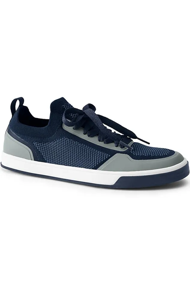 Lands039 End Shoes Men Active Sneakers Radiant Navy Heather