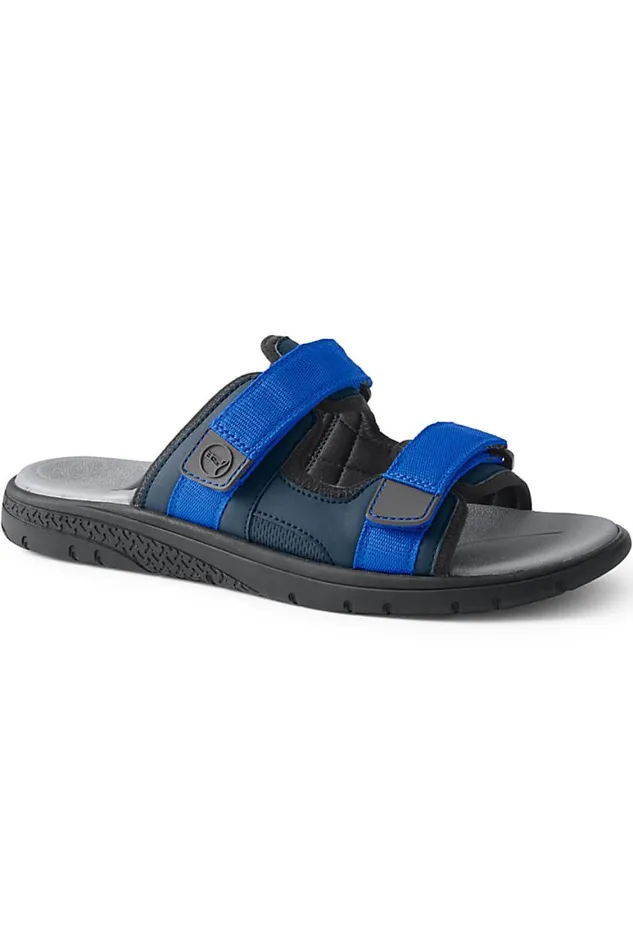 Lands039 End Shoes Men Water Slide Sandals Radiant Navy