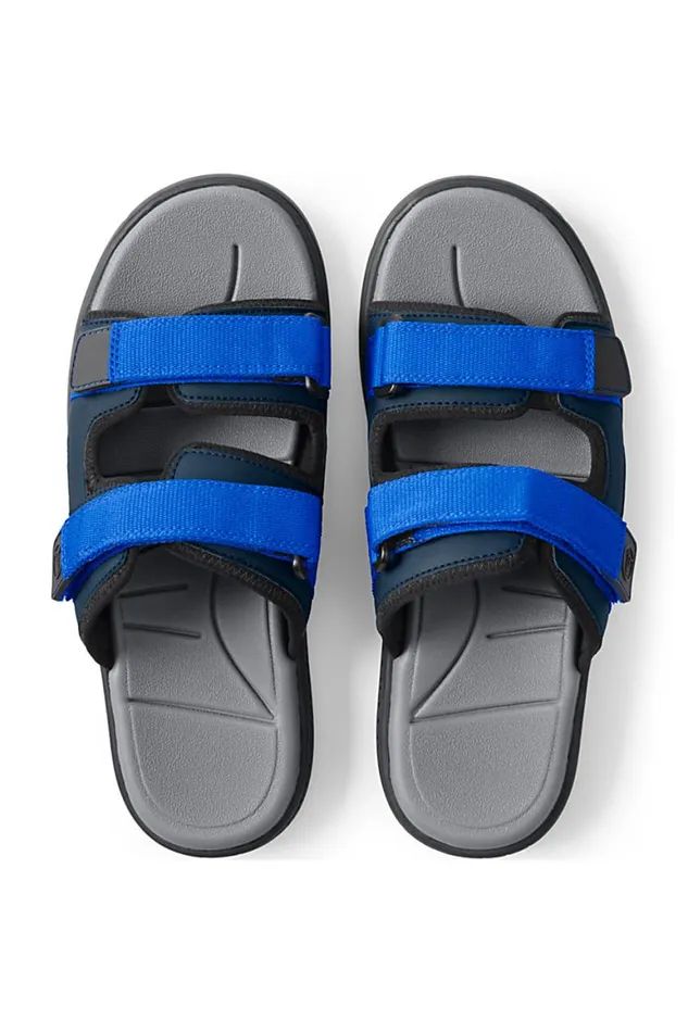 Lands039 End Shoes Men Water Slide Sandals Radiant Navy Lands039 End Shoes Men Water Slide Sandals Radiant Navy