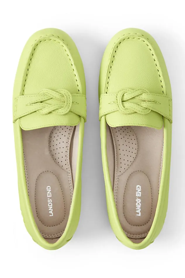 Lands039 End Shoes Women Comfort Suede Leather Slip On Loafer Shoes Lemon Lime Leather Lands039 End Shoes Women Comfort Suede Leather Slip On Loafer Shoes Lemon Lime Leather