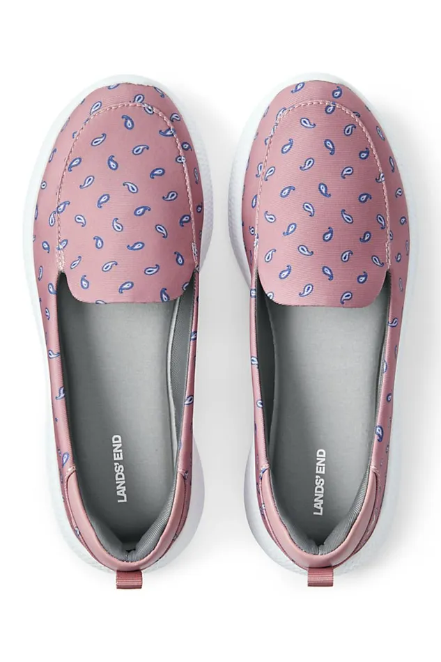 Lands039 End Shoes Women Gatas Comfort Slip On Shoes Mauve Quartz Geo Paisley Lands039 End Shoes Women Gatas Comfort Slip On Shoes Mauve Quartz Geo Paisley
