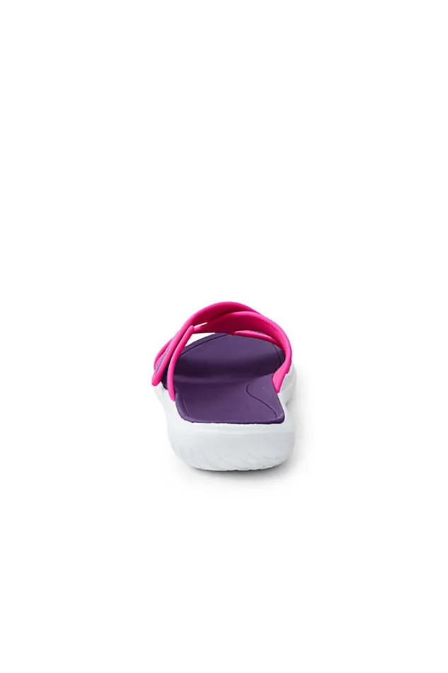 Lands039 End Shoes Women Slide Water Sandals Violet Rose Colorblock