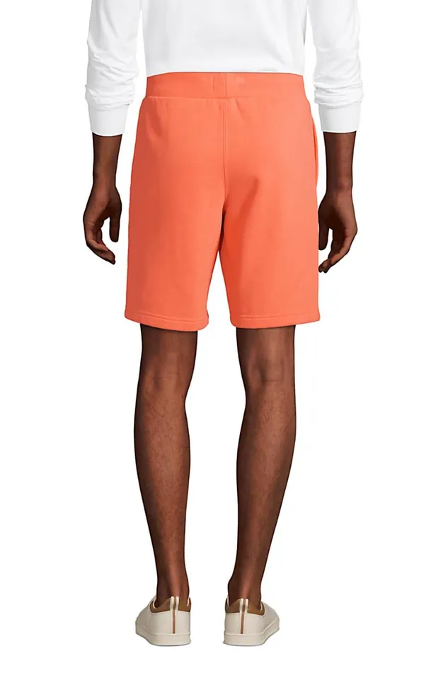 Lands039 End Shorts Men Serious Sweats Shorts Papaya Orange